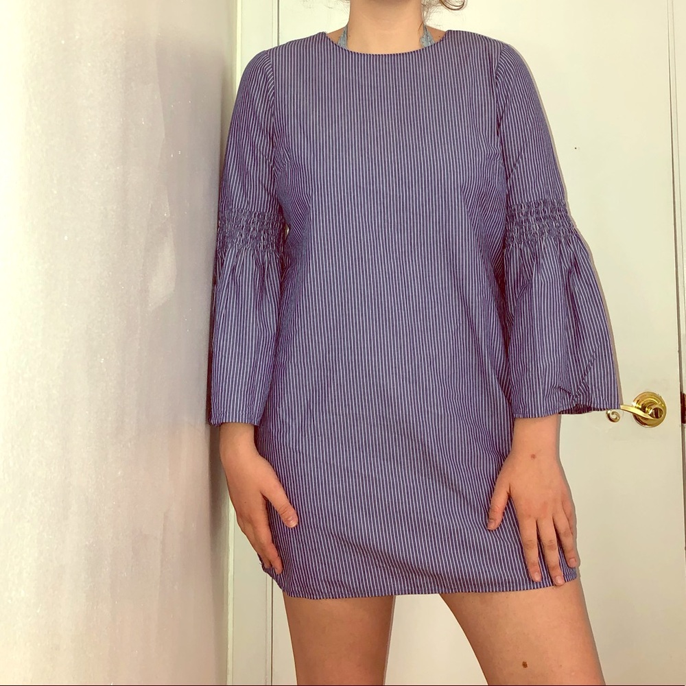 Blue stripped boat dress